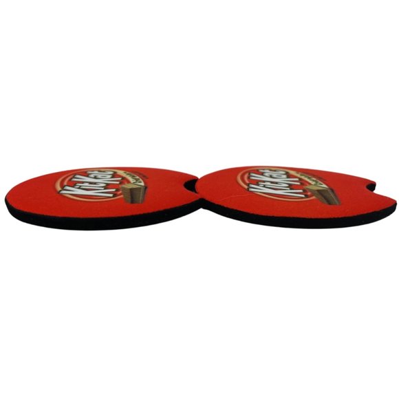 Car Coasters Kit Kat Chocolate Candy Bar Snack Junk Food Set of 2 Neoprene - Picture 4 of 9